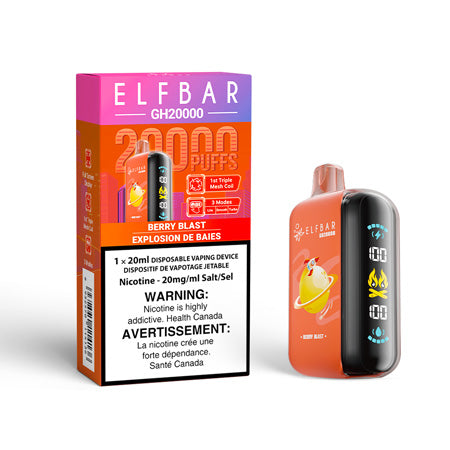 Berry Blast by Elf Bar GH20000 20KToronto GTA Vaughan Ontario Canada Wicks & Wires Vape Shoppe