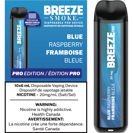 Blue Raspberry Breeze Pro Toronto GTA Vaughan Ontario Canada Wicks & Wires Vape Shoppe