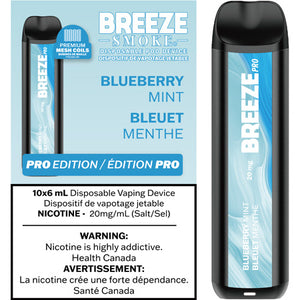 Blueberry Mint Breeze Pro Toronto GTA Vaughan Ontario Canada Wicks & Wires Vape Shoppe