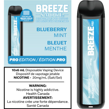 Blueberry Mint Breeze Pro Toronto GTA Vaughan Ontario Canada Wicks & Wires Vape Shoppe