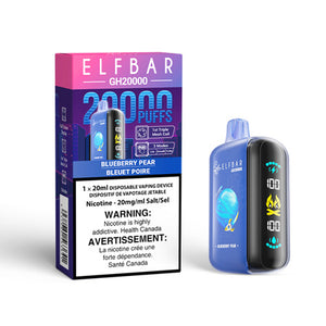 Blueberry Pear by Elf Bar GH20000 20KToronto GTA Vaughan Ontario Canada Wicks & Wires Vape Shoppe