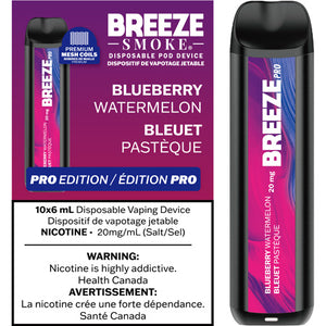 Blueberry Watermelon Breeze Pro Toronto GTA Vaughan Ontario Canada Wicks & Wires Vape Shoppe