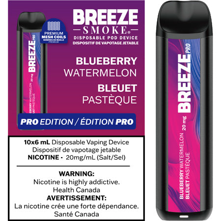 Blueberry Watermelon Breeze Pro Toronto GTA Vaughan Ontario Canada Wicks & Wires Vape Shoppe