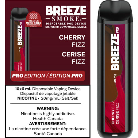 Cherry Fizz Breeze Pro Toronto GTA Vaughan Ontario Canada Wicks & Wires Vape Shoppe