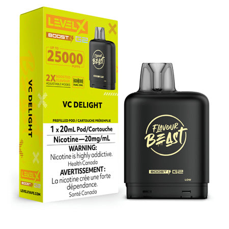 VC Delight by Level X Flavour Beast Boost 25K Toronto GTA Vaughan Ontario Canada Wicks & Wires Vape Shoppe