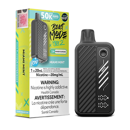 Miami Mint Flavour Beast Max 2 50K Toronto GTA Vaughan Ontario Canada Wicks & Wires Vape Shoppe