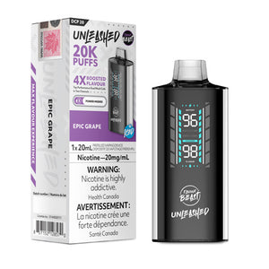 Epic Grape Flavour Beast Unleashed 20K Disposable Toronto GTA Vaughan Ontario Canada Wicks & Wires Vape Shoppe