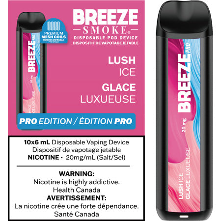 Lush Ice Breeze Pro Toronto GTA Vaughan Ontario Canada Wicks & Wires Vape Shoppe