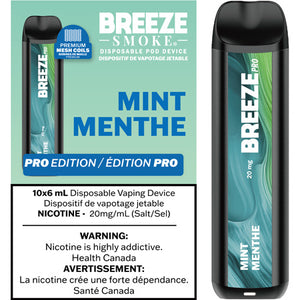 Mint Breeze Pro Toronto GTA Vaughan Ontario Canada Wicks & Wires Vape Shoppe