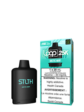 Arctic Ice LOOP 25K Pod by STLTH Toronto GTA Vaughan Ontario Canada Wicks & Wires Vape Shoppe