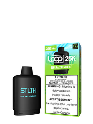 Blu Razz Lemon Ice LOOP 25K Pod by STLTH Toronto GTA Vaughan Ontario Canada Wicks & Wires Vape Shoppe