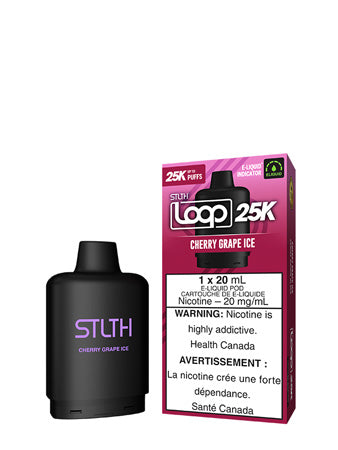 Cherry Grape Ice LOOP 25K Pod by STLTH Toronto GTA Vaughan Ontario Canada Wicks & Wires Vape Shoppe