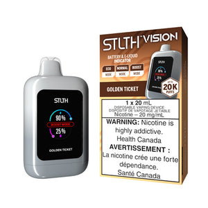 Golden Ticket STLTH Vision 20K Toronto GTA Vaughan Ontario Canada Wicks & Wires Vape Shoppe