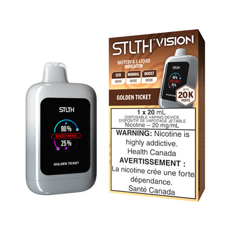 Golden Ticket STLTH Vision 20K Toronto GTA Vaughan Ontario Canada Wicks & Wires Vape Shoppe