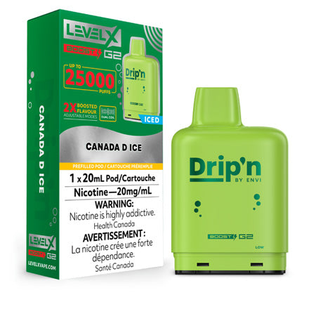 Canada D LEVEL X Drip'n Boost 25K Toronto GTA Vaughan Ontario Canada Wicks & Wires Vape Shoppe