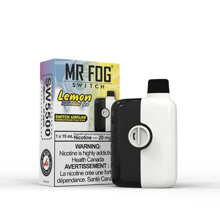 Lemon Rainbow Ice Mr Fog Switch Disposable Toronto GTA Vaughan Ontario Canada Wicks & Wires Vape Shoppe