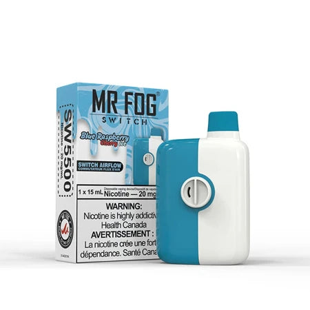 Blue Raspberry Cherry Ice Mr Fog Switch Disposable Toronto GTA Vaughan Ontario Canada Wicks & Wires Vape Shoppe