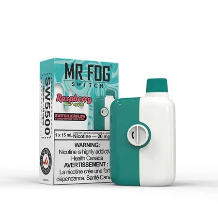 Raspberry Sour Apple Mr Fog Switch Disposable Toronto GTA Vaughan Ontario Canada Wicks & Wires Vape Shoppe